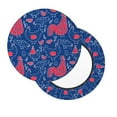thumbnail image 2 of Disketp Chicken and Rooster Funda Redonda para Taburete, Funda de Cojín para Silla de Bar Suave y Elástica-14 inch, 2 of 7