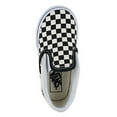 thumbnail image 4 of Vans Slip On Unisex/Toddler shoe size Toddler 3  Casual VN000EX8BWW Black White Checkerboard, 4 of 6