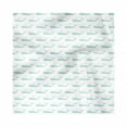 thumbnail image 1 of Whales Decorative Satin Napkins Set of 4, Abstract Symmetric Mammal Fish with Marine Themed Ornamental Illustration, Square Fabric Party & Dinner Napkin, 12", Mint Green and White, by Ambesonne, 1 of 2