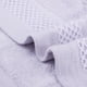 thumbnail image 4 of REGALWOVEN Paquete de 6 toallas de algodón para la cara, toallas de gofre, paños multiusos para el baño, morado 14" x 14", 4 of 7