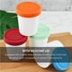 thumbnail image 2 of Bearachild 4pcs 8oz Recipiente de helado reutilizable Cubo de almacenamiento apilable Tina de helado ligera con tapa de silicona para helado Snack Mostrada Bearachild HA014235-00, 2 of 6