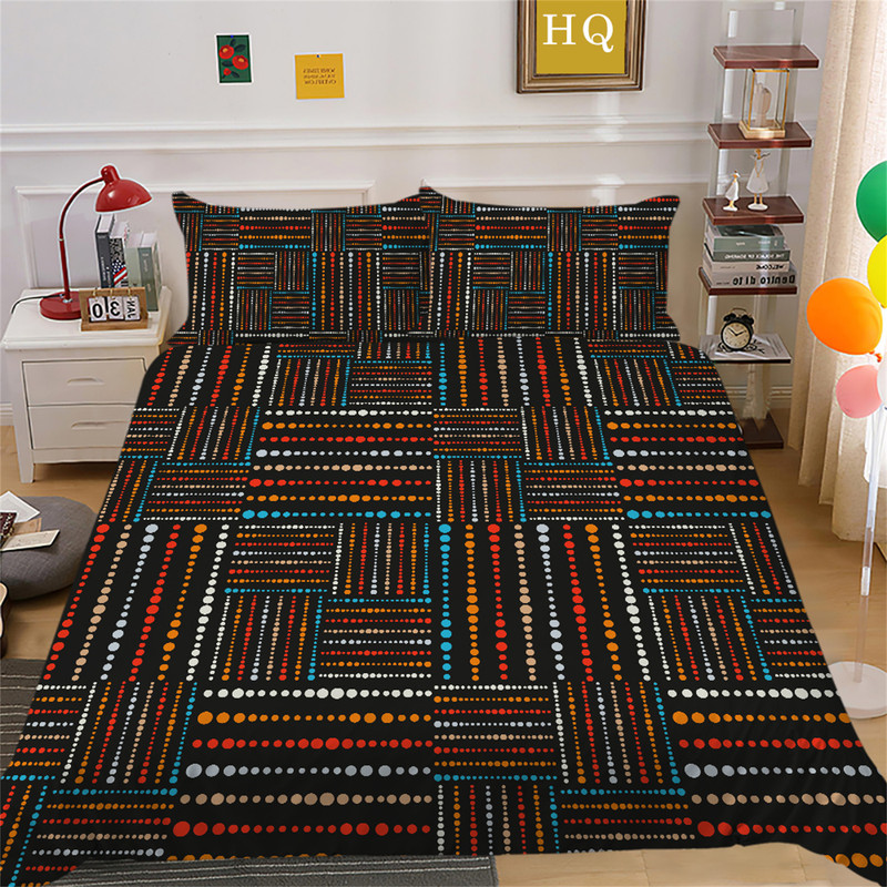 Home Textiles Ethnic Patterned Quilt Cover Soft Bedspreads Woman Man
