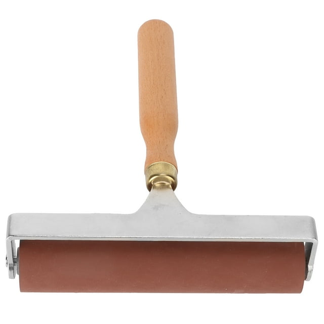 Deluxe Soft Rubber Brayer, Practical Brayer Roller For Printmaking Elasticity With 3 Sizes For Gluing Application