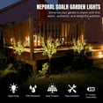 thumbnail image 5 of XZKING LED Solar Power Cole Flowers Landscape Light Night Lamp Outdoor Garden Yard Pathway Lawn Grassland Decoration Yellow Color,Pack of 2, 5 of 10