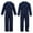 Dark Blue, variant on Aislor Kids Boys Fashion Mechanic Coveralls Long Sleeve Zipper Front Jumpsuit Size 6-16 A Black 14