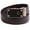 Brown/Gold, variant on FEDEY Signature Mens Ratchet Belt, Statement Belt w PEACE Automatic Buckle
