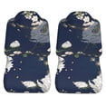 thumbnail image 5 of XMXT 2Pcs Car Seat Cover Decor Protector, Blooming White Florals Bucket Auto Front Seats Covers Fits for Cars SUVs Trucks, Universal Fit, 5 of 9