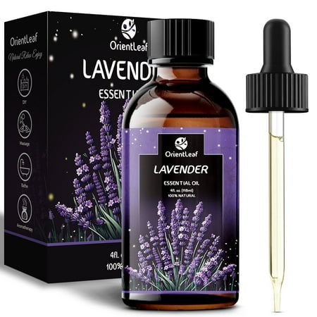 OrientLeaf Pure Lavender Essential Oil for Skin Hair Diffuser Massage, 4 fl Oz, Gifts for Women