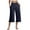Navy, variant on Bigersell Workout Capris for Women Women Color High Waist Pocket Sports Fitness Yoga Wide Leg Capris Pants Navy xxl