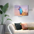 thumbnail image 2 of Balery Morpho butterfly and dandelion Pattern Canvas Decorative Picture – 30x40in Premium Wall Art, Modern Canvas Print for Home Decor（Horizontal）, 2 of 6