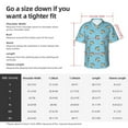thumbnail image 6 of Lsque Turtle pattern Hawaiian Shirt for Men, Unisex Summer Beach Casual Short Sleeve Button Down Shirts-Small, 6 of 9