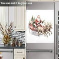 thumbnail image 4 of ALAZA Christmas Santa Claus Dishwasher Magnet Cover Xmas Reindeer Magnetic Sticker 23"x26", 4 of 6