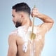 thumbnail image 5 of Cepillo de baño con mango largo, de doble cara, para el baño, autocuidado, cerdas suaves, color marfil, 5 of 5