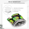 thumbnail image 5 of XMXY Oven Mitts and Pot Holders 2 Pcs Sets, Halloween Neon Green Pumpkin Heat Resistant Silicone Cooking Gloves for Grill Baking BBQ Kitchen Decor, 5 of 9