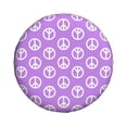 thumbnail image 3 of Spare Tire Cover, peace signs Purple cute Wheel Cover Tire Covers for Trailers Car Truck Camper Universal Tire Covering Fits Diameter 17 inch, 3 of 7
