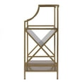 thumbnail image 3 of Butler Specialty Company Franklin 24" W Rectangular Iron 2 Tier Bookshelf-Gold, 3 of 5