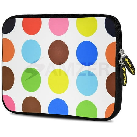 Kindle Designer Case Designer 7.75 Inch Soft Neoprene Sleeve Case Pouch for Alcatel ONETOUCH POP 7 LTE, Acer Iconia One 7, LG G Pad, Amazon Fire 7, Kindle/ Kindle HD 7, RCA 7 Tablet - Colour Circles ()
