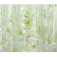 thumbnail image 3 of Voile Light Filtering Curtains Set of 2, Solid Sheer Curtain Scarf Drapes Rod Pocket Crushed Window Panels for Bedroom Living Room Kitchen, Cheap Luxury Voile Net Curtains Slot Top Plain Floral, 3 of 4