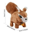 thumbnail image 6 of Robot Squirrel Electric Plush Toys Interactive Stuffed Animals Plush Toy Lifelike Animated Squirrel C - One Size, 6 of 7