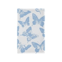 Yayeee Blank Wall Plate Cover 1-Gang 4.5"x2.7" Home Unused Decorative Outlet, Blue Butterfly