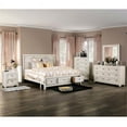 thumbnail image 3 of Furniture of America Lanny Rustic Solid Wood 2-Drawer Nightstand in Ivory, 3 of 4