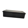 thumbnail image 2 of Caja de almacenamiento de hierro vacía con tapa, organizador de notas para manualidades. Negro, 2 of 9