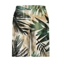 thumbnail image 3 of VBTAPA Mens Drawstring Swim Trunks Hawaiian Bathing Suit Palm Tree Print Beach Board Shorts with Pockets Lighten Sales of The Day Beige XXXL, 3 of 5