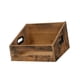 thumbnail image 4 of Estuche de madera para guardar discos de vinilo, colección clásica, con asa, para guardar álbumes, libros y hogar., 4 of 8