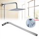 thumbnail image 4 of Sleek Wall Mounted Stainless Steel Shower with Extension Pipe Shiny Silver, 4 of 9