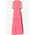 thumbnail image 2 of TheMogan Women's S~3X Sleeveless Scoop Neck Tiered Jersey Relaxed Fit Long Maxi Dress, 2 of 6