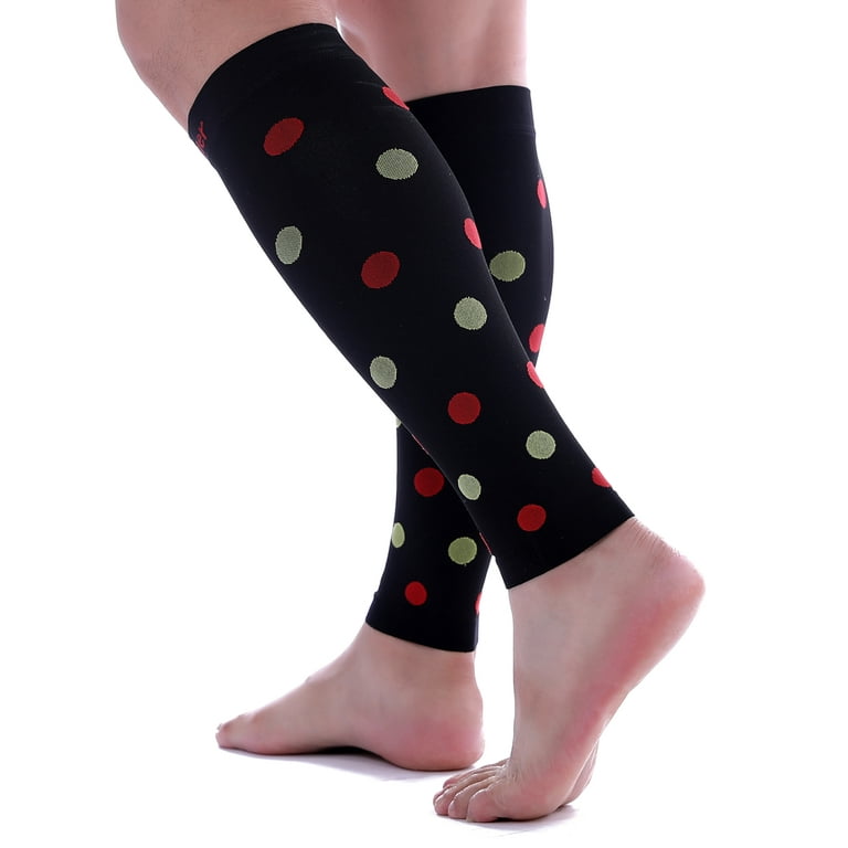 PETITE Calf Compression Sleeve 20-30 mmHg BLACK by Doc Miller