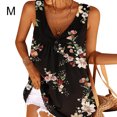 thumbnail image 1 of Qarigey Chaleco de mujer Camiseta sin mangas con cuello en V sexy Camiseta sin mangas con estampado floral, Negro, S Prendas para la parte del cuerpo negro M Qarigey AP002036-10, 1 of 4
