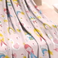 thumbnail image 3 of Fairy Tale Princess Pattern Blanket,Comfortable Soft Flannel Throw Blanket,All Season,Warm Lightweight Blankets for Sofa Bed Couch Living Room Chair,30"x40", 3 of 4