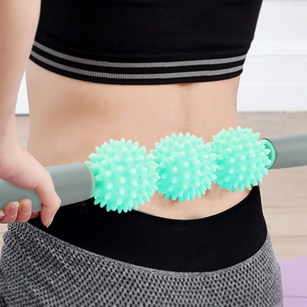 Keenso Yoga Stick Muscle Roller Stick Cellulite Spiky Ball for Back Arms Shoulder Leg,Muscle