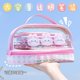 thumbnail image 2 of Estuche de lápices transparente de gran capacidad, estuches escolares estéticos, bolsa de soporte de papelería Kawaii, estuche para bolígrafos, suministros escolares para estudiantes, 2 of 4