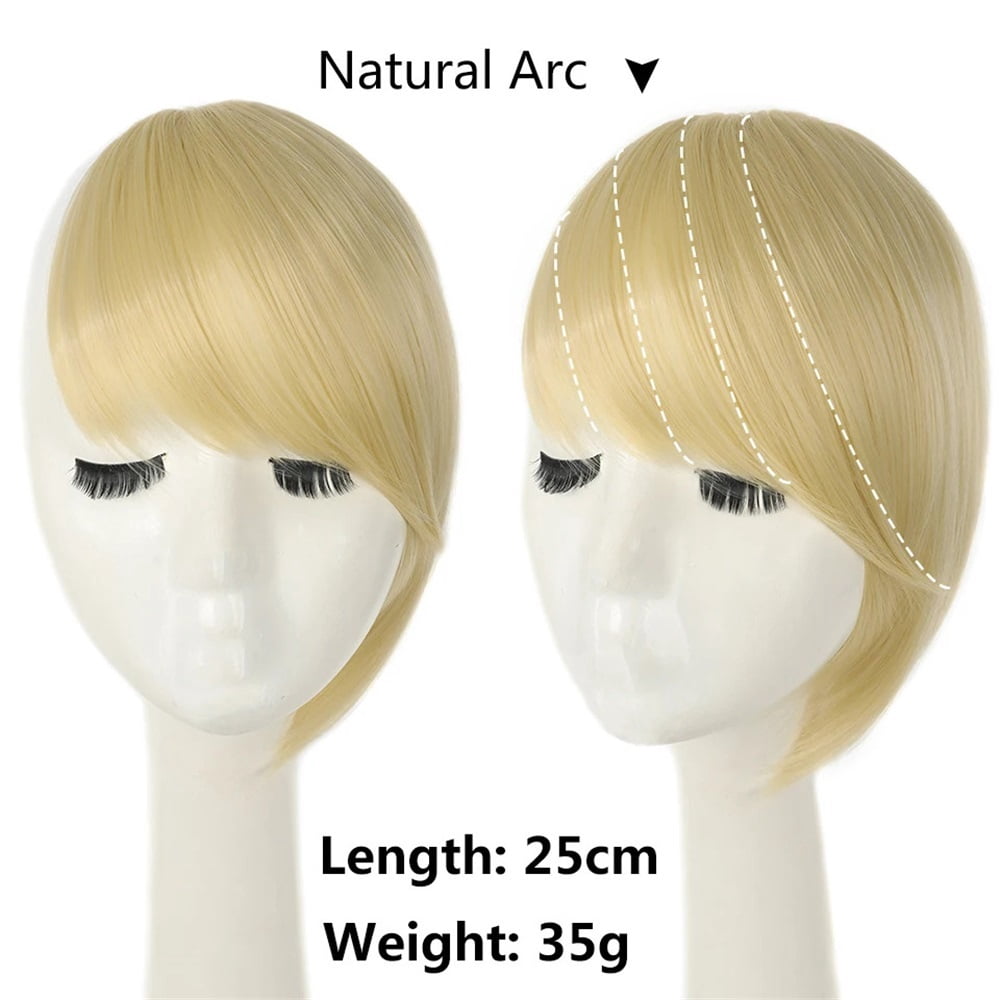 Synthetic Side Bangs Hair Extensions Clip In Side Bangs Fake Fringe Hairpiece