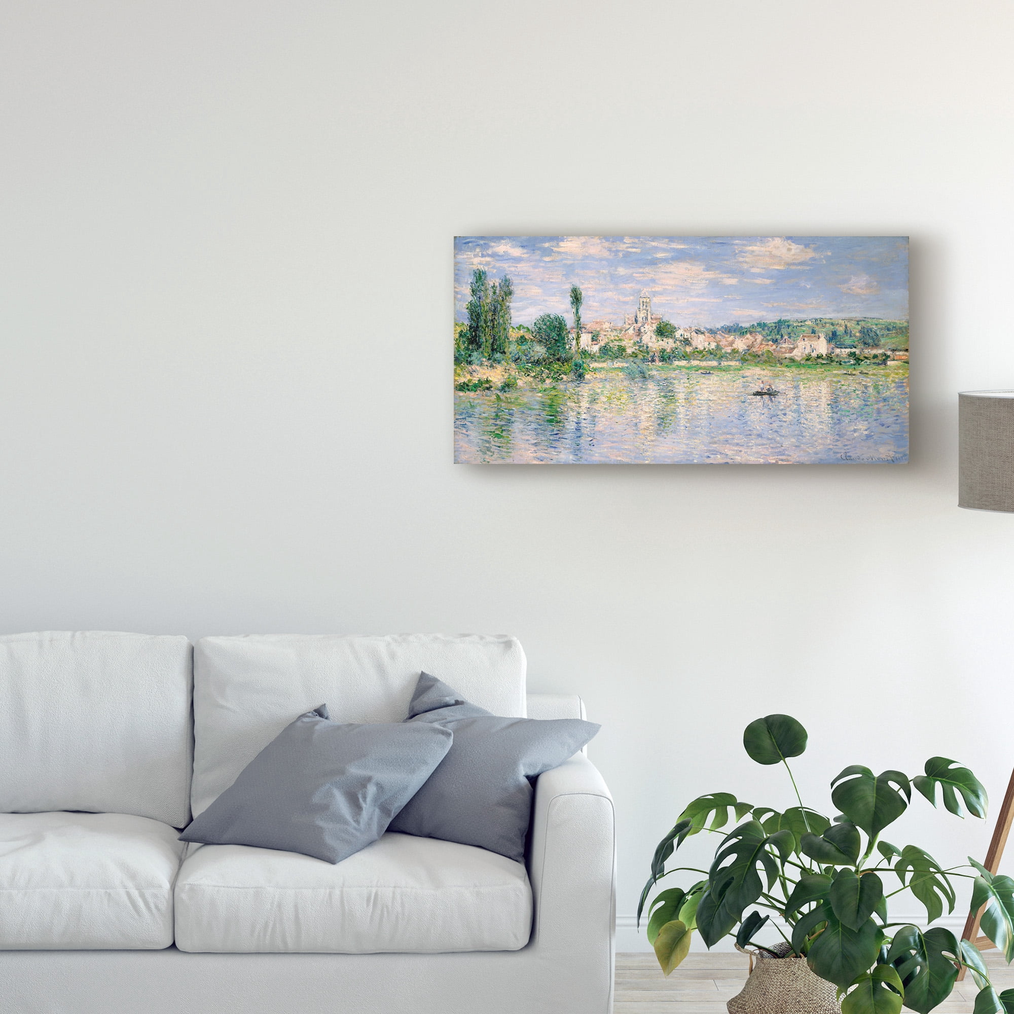 Claude O. Monet 'Vetheuil In Summer' Canvas Art