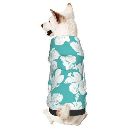 Gaeub Vintage Floral Print Small Pets Wear Hoodies Dog Pullover Cat Apparel Fashion Pet Clothing for Small Medium Dogs and Cats-X-Large