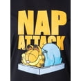 thumbnail image 4 of Nickelodeon Womens' Garfield Nap Attack 2 Piece Pajama Set with Short Sleeve Sleep Shirt and AOP Lounge Shorts, 4 of 7