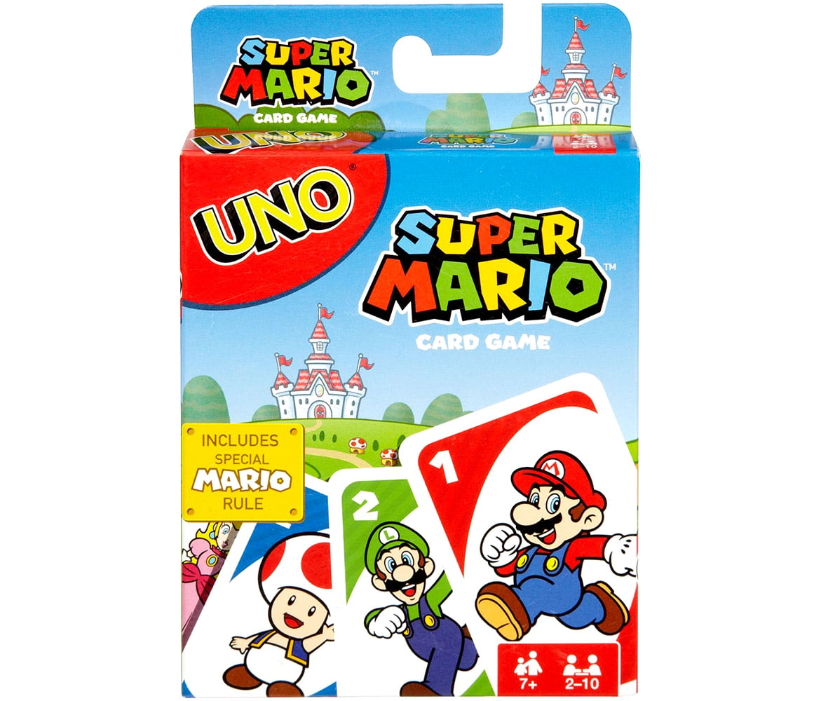 Novelty Characters Toys Mattel Uno Super Mario Card Game 