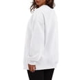 thumbnail image 5 of Harpily 50% Off Clear! Sweatshirts for WomenWomens Oversized Sweatshirts Crewneck Long Sleeve Tops Pullover Fall Fashion Clothes With Pocket White L, 5 of 7