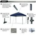 thumbnail image 5 of ABCCANOPY 12 Ft x 12 Ft Easy Pop up Outdoor Canopy Tent,Navy Blue, 5 of 7