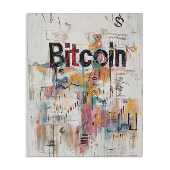 Stupell Industries Industrial Digital Currency Abstract Collage Canvas Art, 16 x 20, by Svetlana Aleynikova
