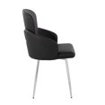 thumbnail image 2 of Lumisource Dahlia Set Of 2 Dining Chair With Black Pu Finish CH-DAHLIA2 SVBK2, 2 of 5