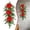 RD1, variant on 20 Inch Artificial Christmas Teardrop Door Swag, Hanging Greenery Decor With Holly Leaves, Red Berries, Pinecones, Winter Wall Ornament For Front Door Porch Entryway