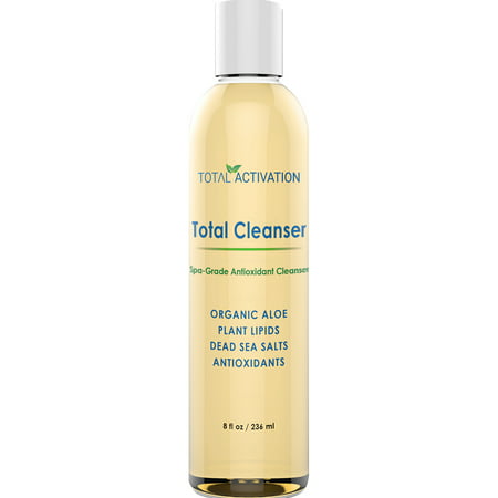 Total Cleanser. Spa-Grade Natural Exfoliator Face Wash for Men & Women. Nourishing Antioxidants. Plant Lipids. 8