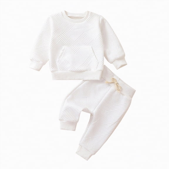 Boys Outfits Little Autumn Winter Long Sleeve 6M 9M 12M 2T 3T 4T 2Pcs Set