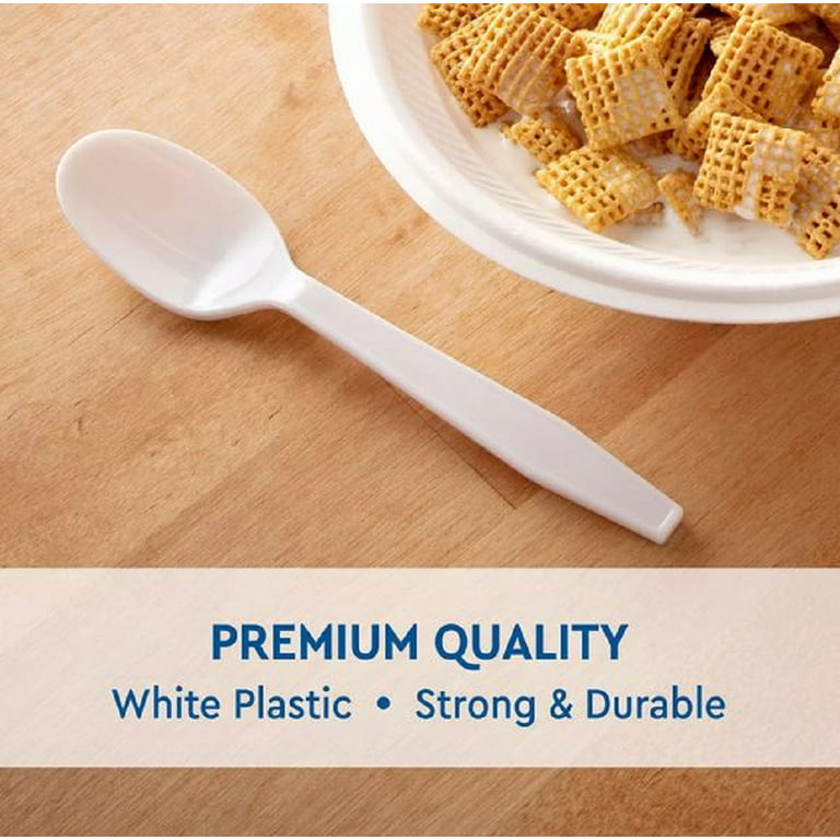 Woamkyn Member S Mark White Plastic Spoons (600 Ct.) Wholesale