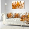 thumbnail image 3 of Designart Brown Fractal Crystals Design - Abstract Throw Pillow - 12x20, 3 of 5