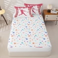 thumbnail image 4 of Homewish Pink Dripping Baseball Stitch Hitter Silhouette Graphic Zipper Twin Comforter Sets with Fitted Sheet and 2 Pillowcases,Sport Graphic Zipper Bedding Set,4-Piece, 4 of 6